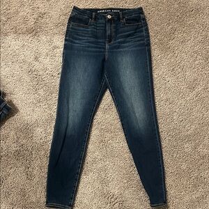 American Eagle Outfitters Women's High Rise Dark Wash Jeans